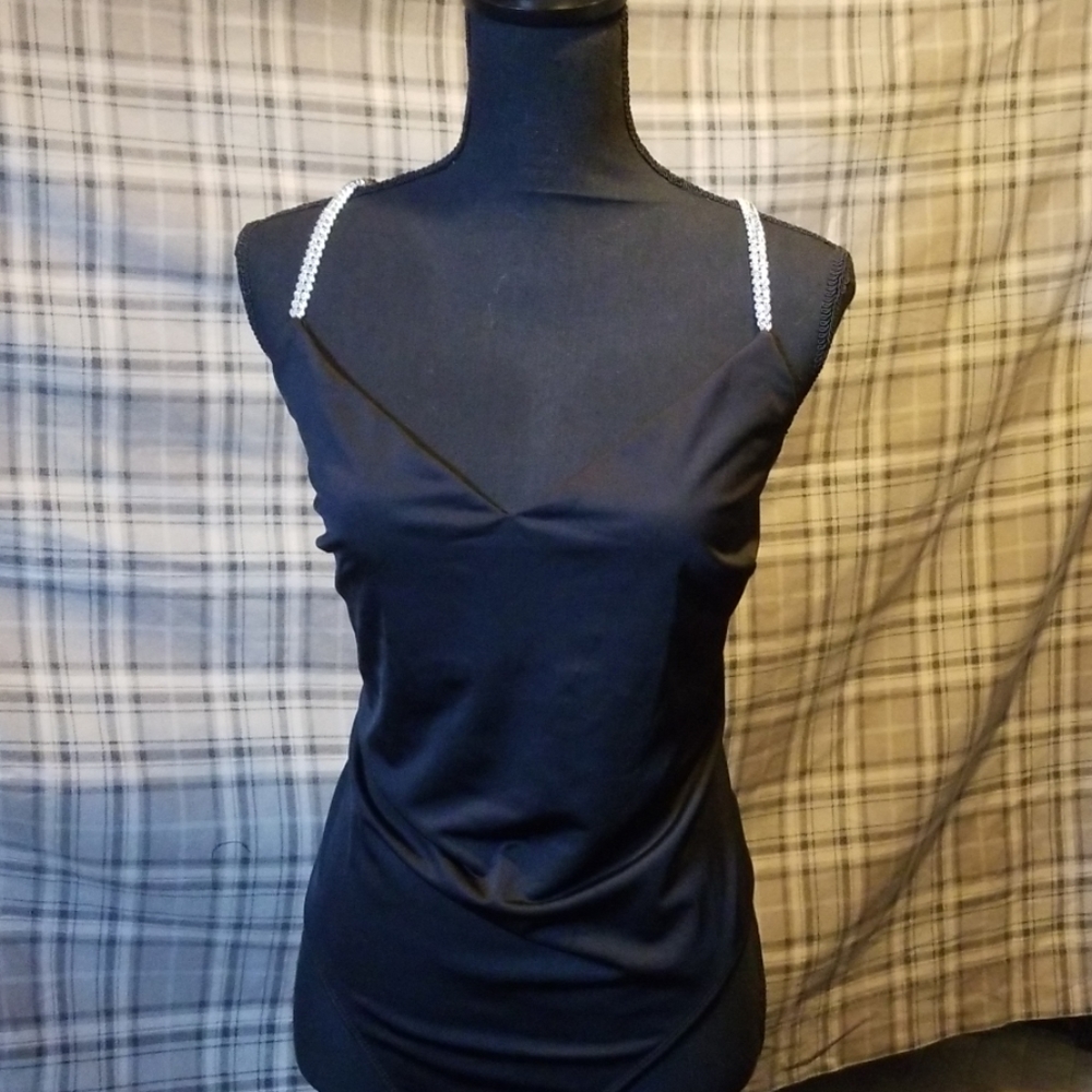 FOREVER 21 RHINESTONE STRAP BODY SUIT